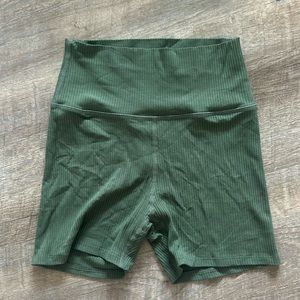 Daily Drills Ribbed Shortie Shorts